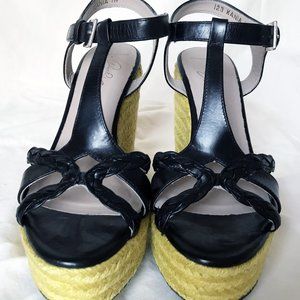 Donald J Pliner Signature "KANIA" Black Wedges